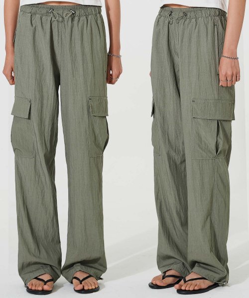 Брюки на завязках с карманами Khaki