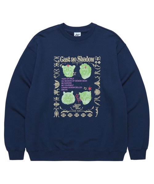 ANIMAL KINGDOM SWEATSHIRT NAVY(CV2CFUM463A)