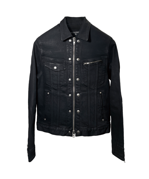 넥스트도어립스(NEXTDOORLIPS) TWISTED COATED TRUCKER JACKET 