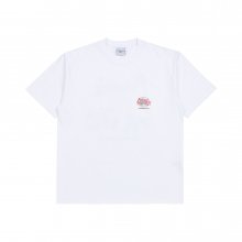 GRADATION CRAYON LOGO SHORT SLEEVE T-SHIRT WHITE