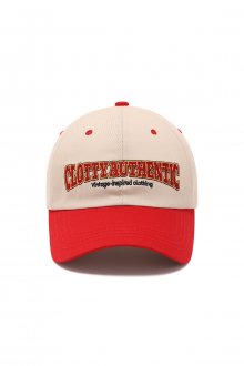 AUTHENTIC LOGO BALL CAP RED(CY2CFFAB26A)
