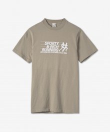 공용 러닝 반소매 티셔츠 - 라이트 그레이 / TS453EL