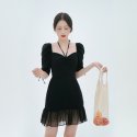 미미몽드(MIMI MONDE) 팝시클 브라-프리 드레스(코크블랙)