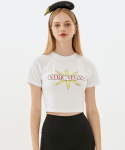 인지액티브(INJIACTIVE) VEGAN CROP TEE 화이트