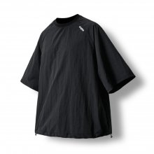 Nylon String Raglan Half Tee - Black