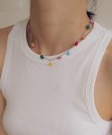 메리모티브(MERRYMOTIVE) Summer rainbow necklace (silver)