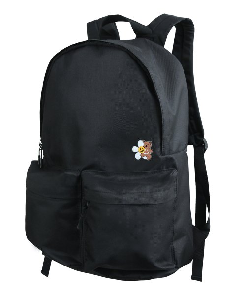 그레이버 백 앤 에이씨씨(GRAVER BAG AND ACC) [BAG&ACC]플라워 베어 스마일 자수 백팩_블랙 - 59,500 | 무신사 스토어