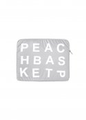 피치바스켓마켓(PEACH BASKET MARKET) p.b laptop pouch (silver)