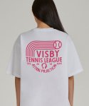 아스트랄 프로젝션(ASTRAL PROJECTION) 비스비 테니스 리그 라운드 넥 15수 면 반팔 티셔츠_화이트