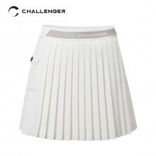 Unbalanced Pleats Skirt(Women)_CHB3WSK0231WH