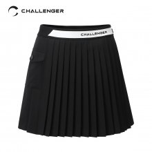 Unbalanced Pleats Skirt(Women)_CHB3WSK0231BK