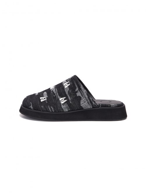 【KIM MATIN】BOLD BUCKLE LEATHER MULE BOLD BUCKLE LEATHER MULE IN BLACK - MATINKIM