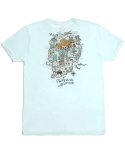 임페리얼모션(IMPERIALMOTION) 스컬아일랜드 반팔 티셔츠 // 아이스 블루