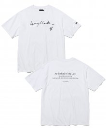 LARRY CLARK HAND SIGN SS WHITE