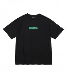 LARRY CLARK SQUARE LOGO SS BLACK