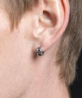 BA001 [Silver925] B pattern earrings