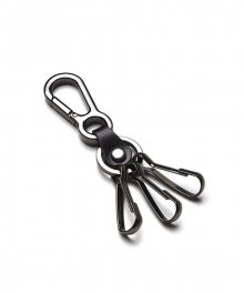 BA033 Simple glossy leather keychain
