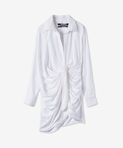 자크뮈스(jacquemus) 라 로브 바이아 원피스 - 화이트 / 213DR0091020100