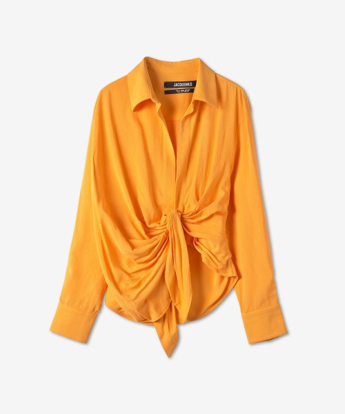 자크뮈스(jacquemus) 르 슈미즈 바이아 셔츠 - 오렌지 / 213SH0021004750