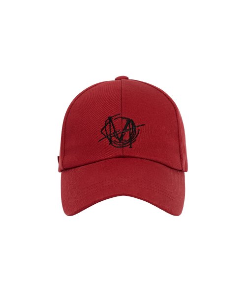 MUSINSA | MAISON MINED SIGNATURE LOGO CAP RED