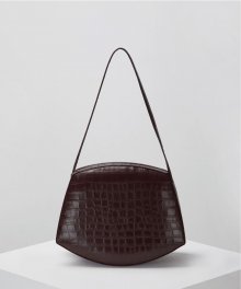 Shell shoulder bag(Crocodile burgundy)_OVBAX22512CRG