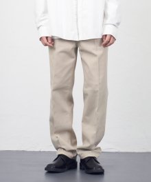 DEN0654 crease chino pants(light beige )