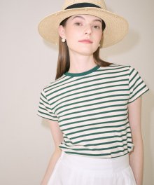 Stripe Crop T-shirt_2 colors