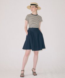 Midi Flare Skirt_navy