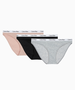 캘빈클라인 언더웨어(CALVIN KLEIN UNDERWEAR) 여성 캐러셀 3PK 비키니 팬티_QP1258O69D 상품 이미지