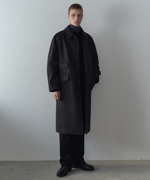 MTR оверсайз пальто Balmacaan [Charcoal Grey]