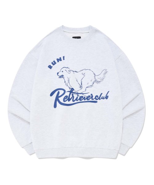 리트리버클럽(RETRIEVER CLUB) PAINTING RUNNING DOG CREWNECK
