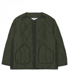 COLORING QUILTED JACKET - KHAKI