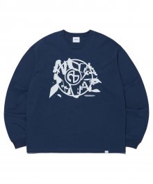 ATYPICAL GPH LONG SLEEVE TEE - DARK NAVY