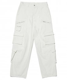 MULTI POCKET CARGO PANTS - OFF WHITE