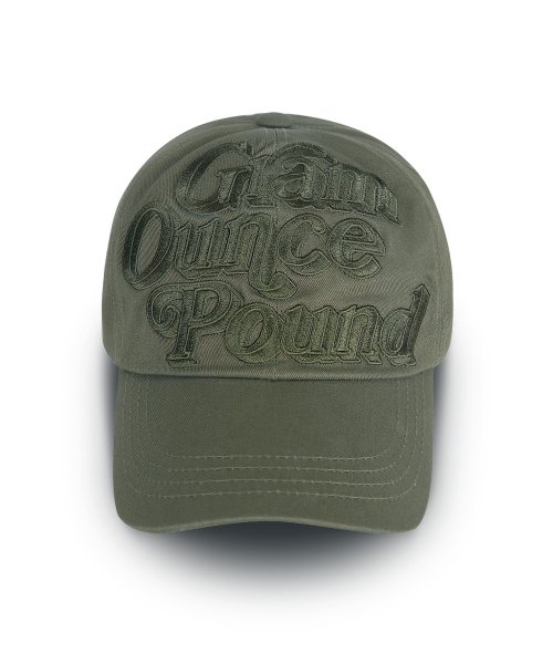 그램 아운스 파운드(GRAM OUNCE POUND) 70S LOGO 6-PANEL CAP_Khaki - 사이즈 & 후기 | 무신사