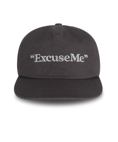 그램 아운스 파운드 Excuse Me 5-Panel Cap_Washed Charcoal