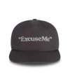 EXCUSE ME 5-PANEL CAP_WASHED CHARCOAL