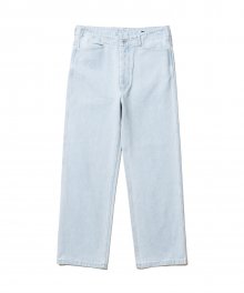 002 Washed Denim Pants Light Blue