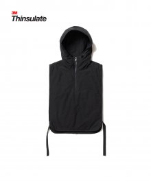 Thinsulate Hooded Pocket Bib Black