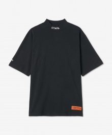 남성 CTNMB 하이넥 반소매 티셔츠 - 블랙 / HMAA021C99JER0011001