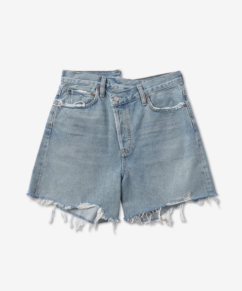 MUSINSA AGOLDE Women s Criss Cross Denim Shorts Pants Light