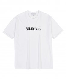 SILENCE 반팔 티셔츠 WHITE
