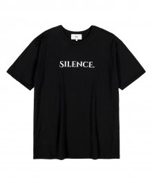 SILENCE 반팔 티셔츠 BLACK