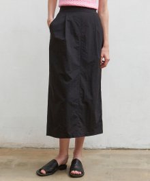 PINTUCK BERMUDA SKIRT_BLACK