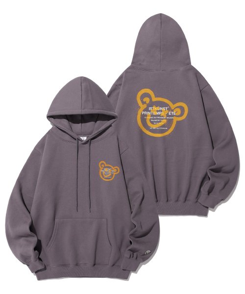 BEAR&SMILEY HOODIE_PURPLE(IK2CFMM401A)