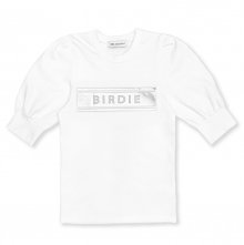 [판매종료] BIRDIE PUFF SLEEVE 버디 퍼프 티셔츠 SILVER