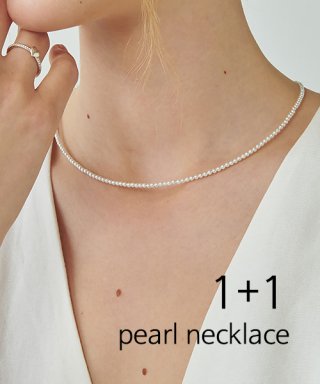 티오유(TOU) [1+1] TL042 Pearl necklace colle...