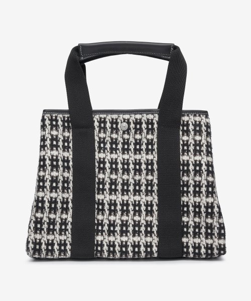 Black and cheap white tote handbag