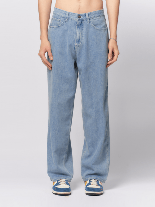 MUSINSA | BEGIN202 Wide Straight Slacks Denim [Light Blue]