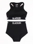 블랙크러쉬(BLACRUSH) [SET] B-Label Crop Top + Short